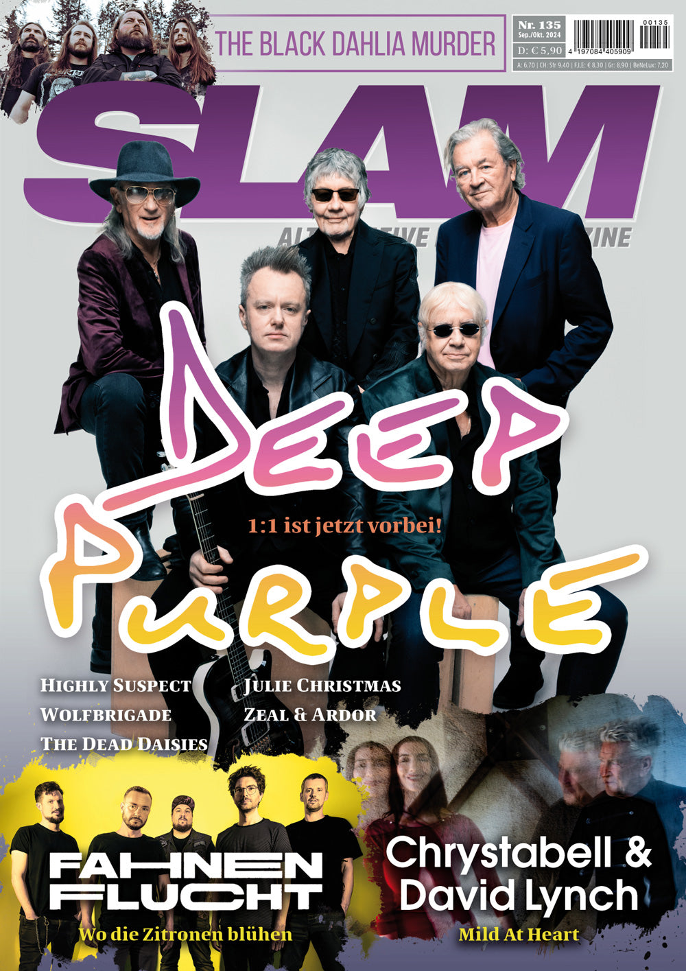 SLAM alternative music magazine #135 (Sept./Okt. 2024)