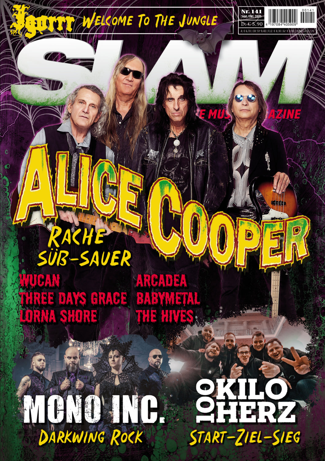 SLAM alternative music magazine #141 (Sept./Okt. 2025)