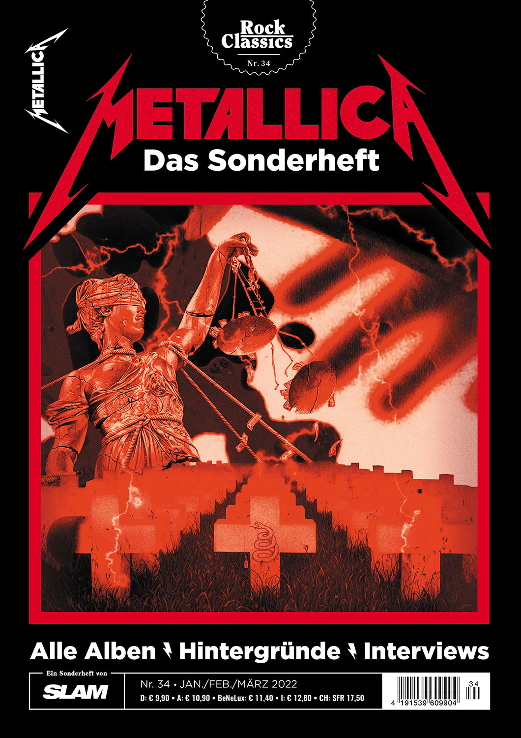 METALLICA - Das Sonderheft (ROCK CLASSICS #34) - limitierte Version MIT CD