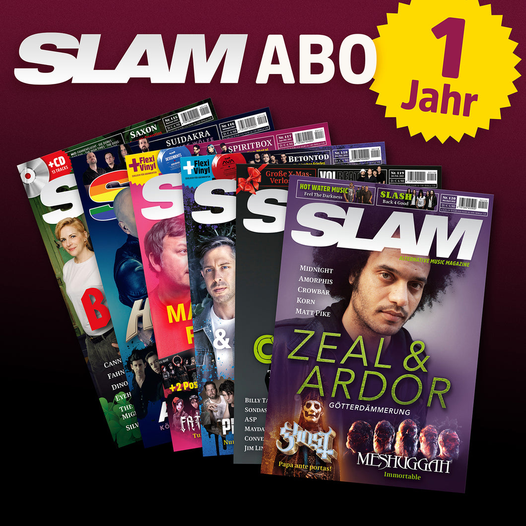 SLAM 1-Jahresabo inkl. Aboprämie & NOFX Flexi + Poster (bis 30.08.2023)