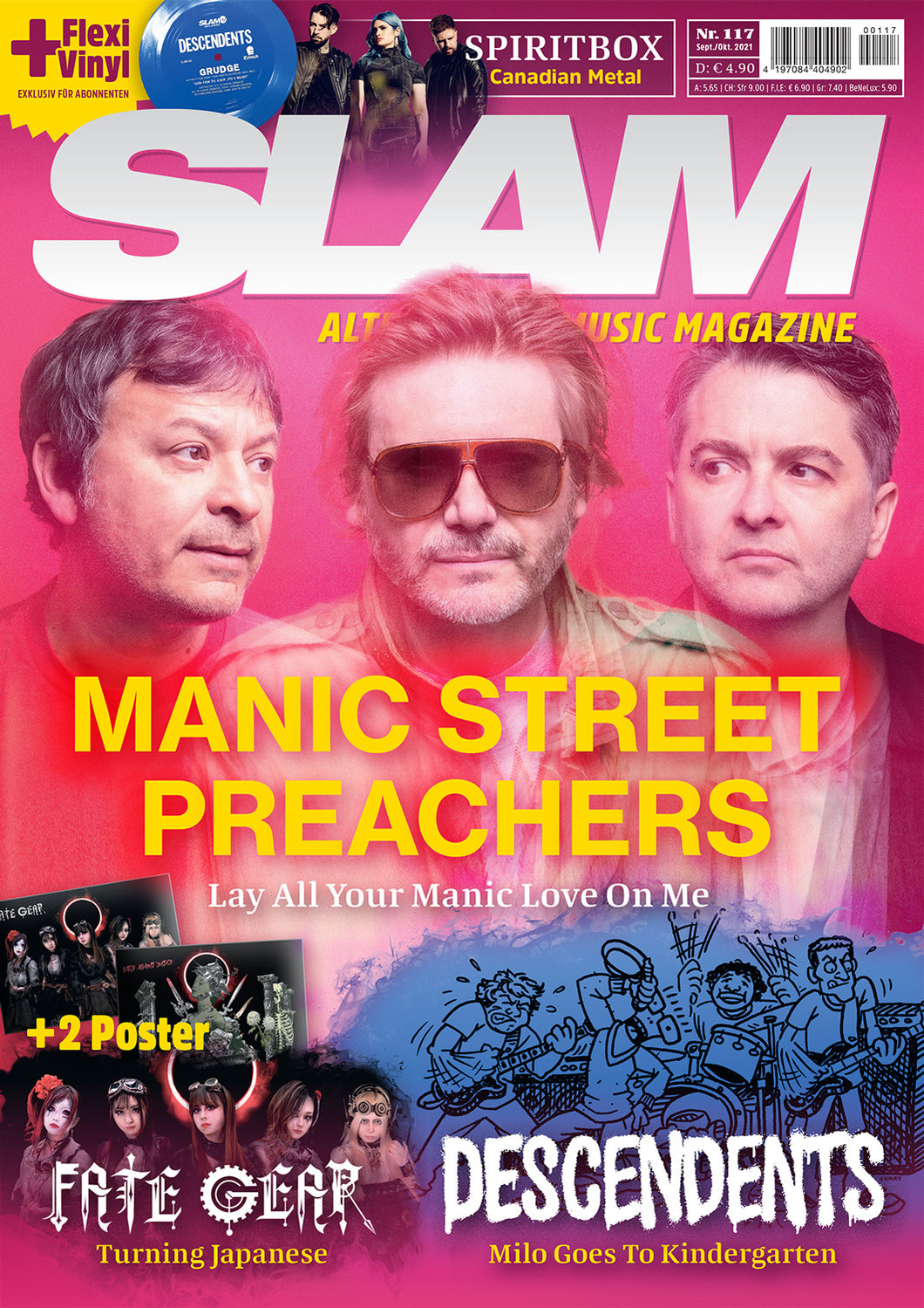 Ltd. Ed. SLAM alternative music magazine #117 (Sept./Okt. 2021) - inkl. 