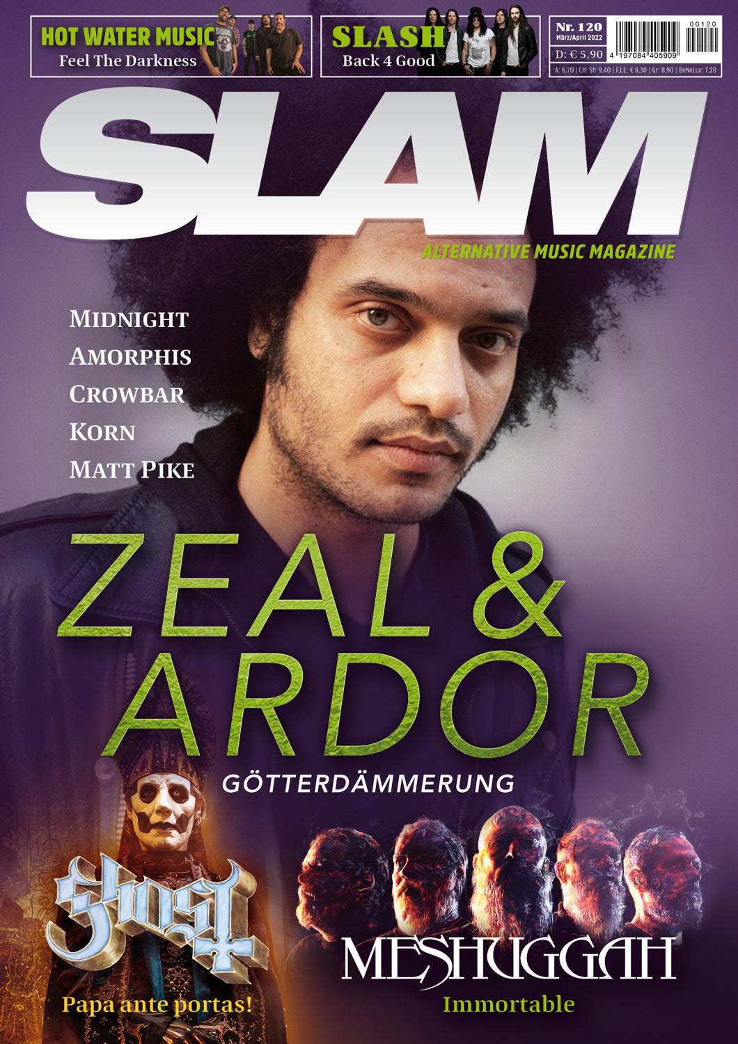 SLAM alternative music magazine #120 (März/April 2022)