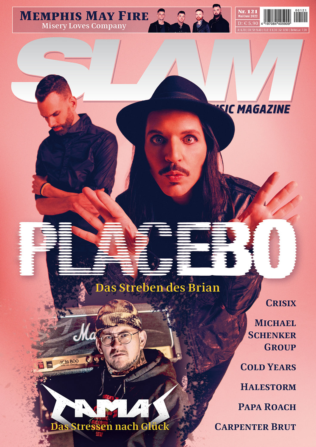 SLAM alternative music magazine #121 (Mai/Juni 2022)